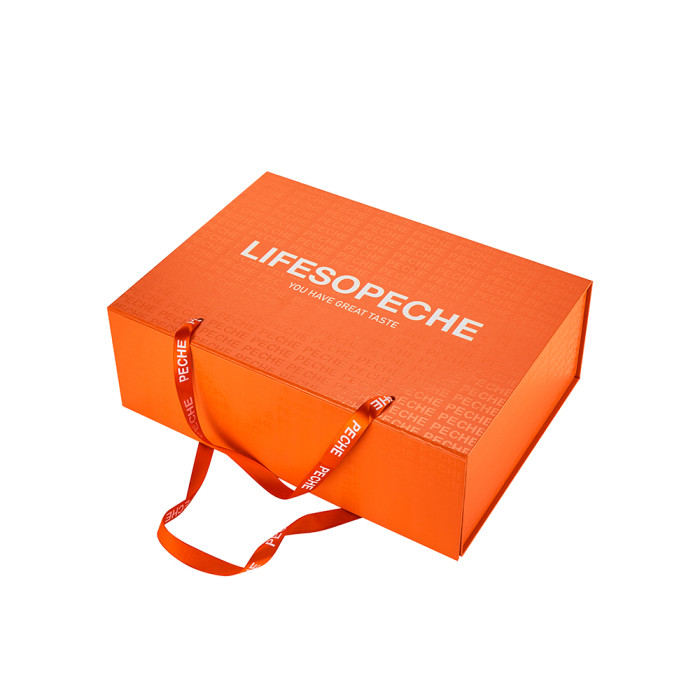 Luxuriöse, individuell gestaltbare, faltbare Geschenkboxen für Kleidung | Vollständige UV-beschichtete Logobehandlung