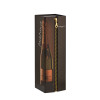 Coffret cadeau de luxe personnalisé pour champagne | Boîte magnétique pliable avec fermeture à glissière métallique