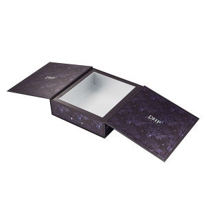 Custom Exquisite Brandy XO Cognac Gift Box  | Double Doors Open Magnetic Box