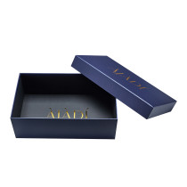 Rigid Cardboard Hat Boxes with lids | Printing Blue with Full Embossed Treatment Design