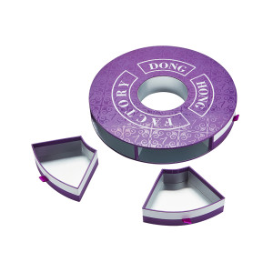 Round Shaped Chocolate Box Use Full UV Coated | Inside with Separate Rigid Small Drawer Box