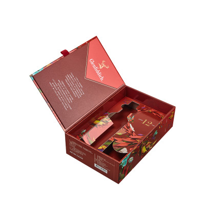 Glenfiddich Whisky Box | Rigid Cardboard Gift Box with Magnetic Lid Closure