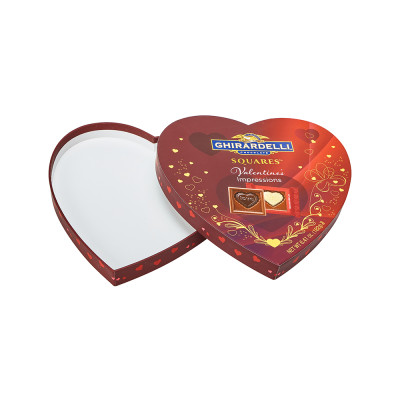 Personalised Chocolate Gift Box | Heart Shaped Rigid Cardboard Box | Food Grade PET Blister Tray Insert