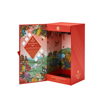 Penfolds Whiskey Bottle Gift Box | Magnetic Closure Rigid Cardboard Packaging | Gold Foil Embossed Logo