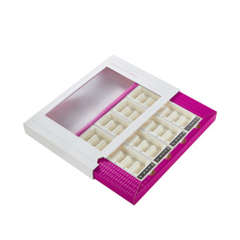 China Luxury Skincare Packaging Box Factory | Sliding Drawer Box Structure with PVC Clear Window