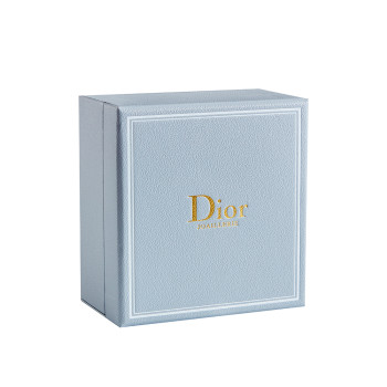 Custom Jewelry Boxes with Logo | Doir Brand Hinged Lid Packaging Box | Gold Foil Stamping Logo