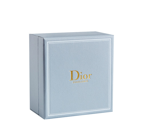 Custom Jewelry Boxes with Logo | Doir Brand Hinged Lid Packaging Box | Gold Foil Stamping Logo