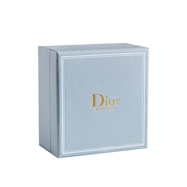Custom Jewelry Boxes with Logo | Doir Brand Hinged Lid Packaging Box | Gold Foil Stamping Logo