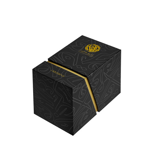 Middle Eastern Style Attar Perfume Box | Custom Luxury Perfume Bottle Box Packaging | Gold Embossed Foil Stamping Logo