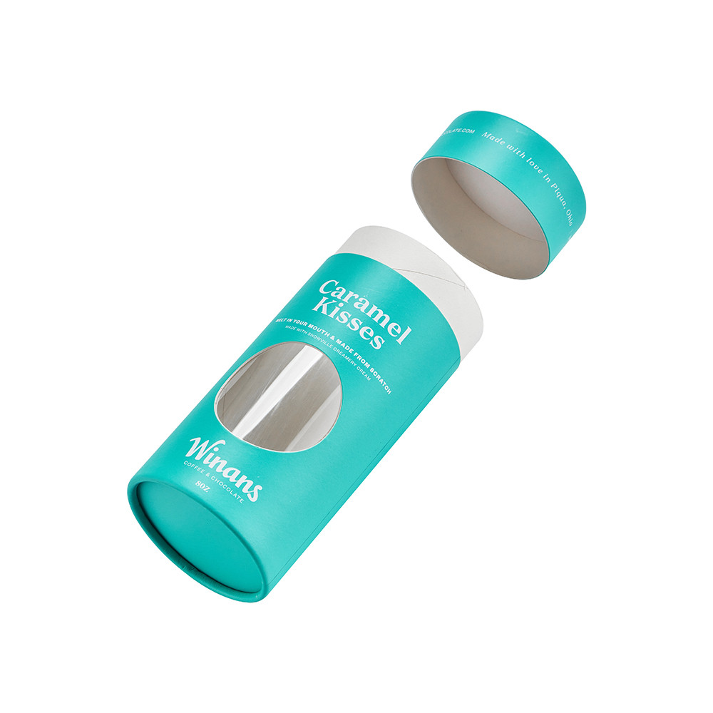 paper tube box with window