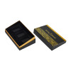 Custom Honey Box Packaging | Lid and Base Box with Neck | Matte Black Color Gold Foil Stamping Logo