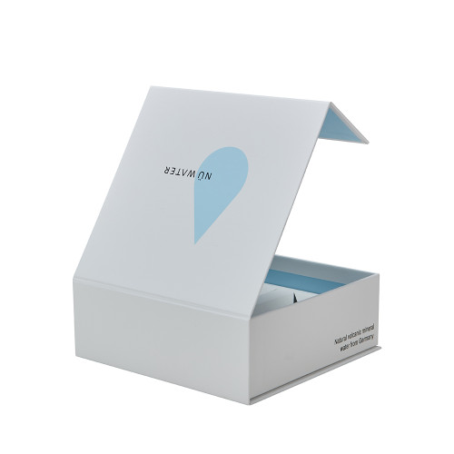 Custom Luxury Boxes CMYK Printing Design | Book Shaped Magnetic Box Use for Skin Care Product | China Packaging Box Manufacturers