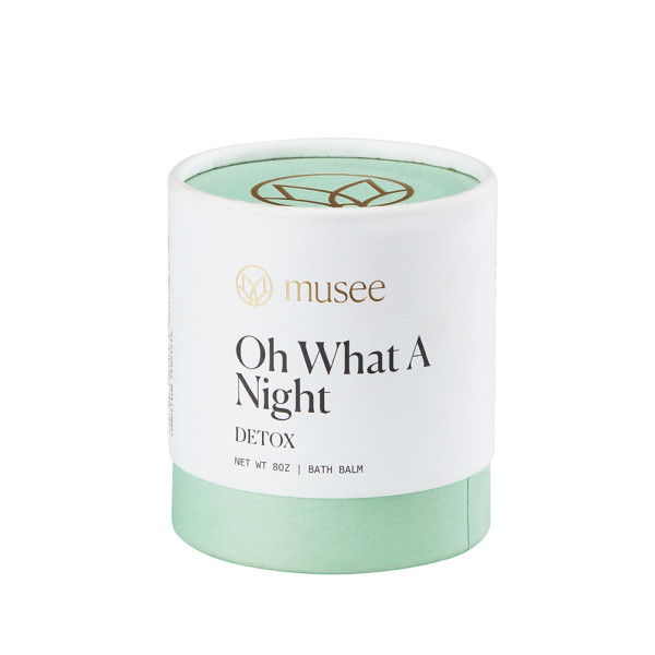 Boîte ronde personnalisée | Impression CMJN avec logo en dorure à chaud | Emballage pour baume de bain