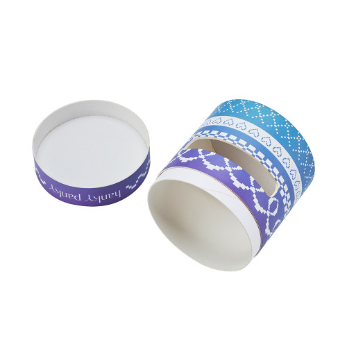 Custom Paper Tube Box | Rigid Paper Tube Wrapped White Kraft Paper |Clear Window Show Product
