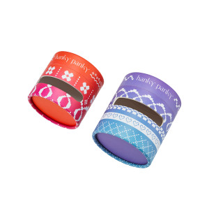 Custom Paper Tube Box | Rigid Paper Tube Wrapped White Kraft Paper |Clear Window Show Product