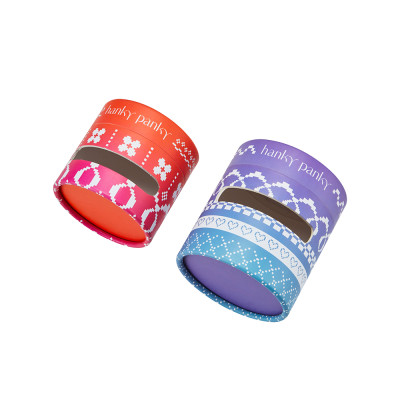Custom Cylinder Tube Packaging | Rigid Paper Tube Wrapped White Kraft Paper |Hollowing Window Show Product