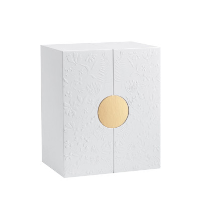 New Arrival High End Perfume Gift Box | Custom Cosmetic Packaging | Double Door Box With Embossed Logo