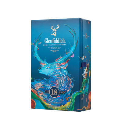 Custom Glenfiddich Branded Packaging Box | High Quality Rigid Cardboard Flap Magnetic Lid Box | Whisky Bottle Gift Set
