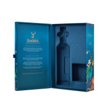 Custom Glenfiddich Branded Packaging Box | High Quality Rigid Cardboard Flap Magnetic Lid Box | Whisky Bottle Gift Set