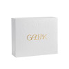Custom Skin Care Boxes | Elegant White Automatic Flip Display Design  | Luxury Gold Foil Stamping Embossed Logo
