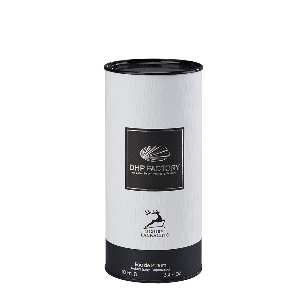 Round tube box with Tinplate lid