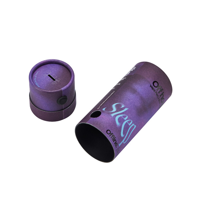 Round Vape Pen Box with Security Lock,Customizable Packaging by DHP Factory