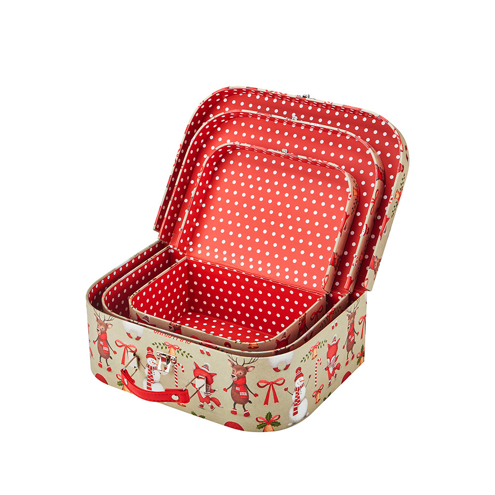 Christmas suitcase boxes