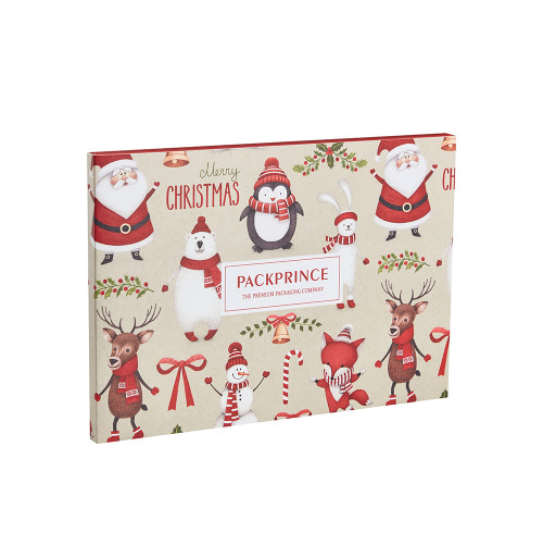 Günstige, individuell gestaltete Papierbox mit Bildschirm für Weihnachten, LCD-Papierbox mit Videowiedergabe, OEM-Unterstützung