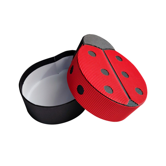 Custom Holiday Gift Boxes | Ladybug Shaped Candy Chocolate Gift Box Use For Christmas Holiday | Corrugated Paper Material