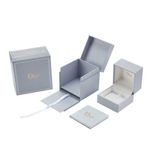 Custom Watch Box With Gold Foil Stamping Logo | Premium Single Watch Packaging Box with Velvet Interior | Factory Price