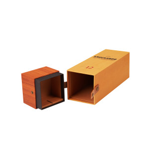 Handcrafted Whisky Bottle Gift Box | Luxury Custom Design for Single Malt Whisky | With Unique Button