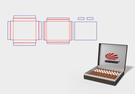 Customized snap-on cigarette packaging box