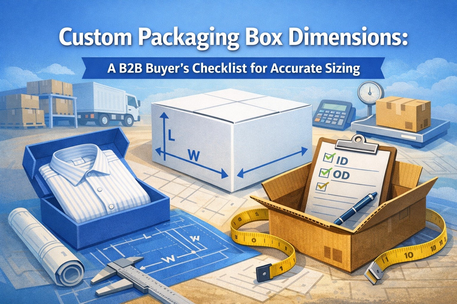 Clothing packaging boxes for mailing