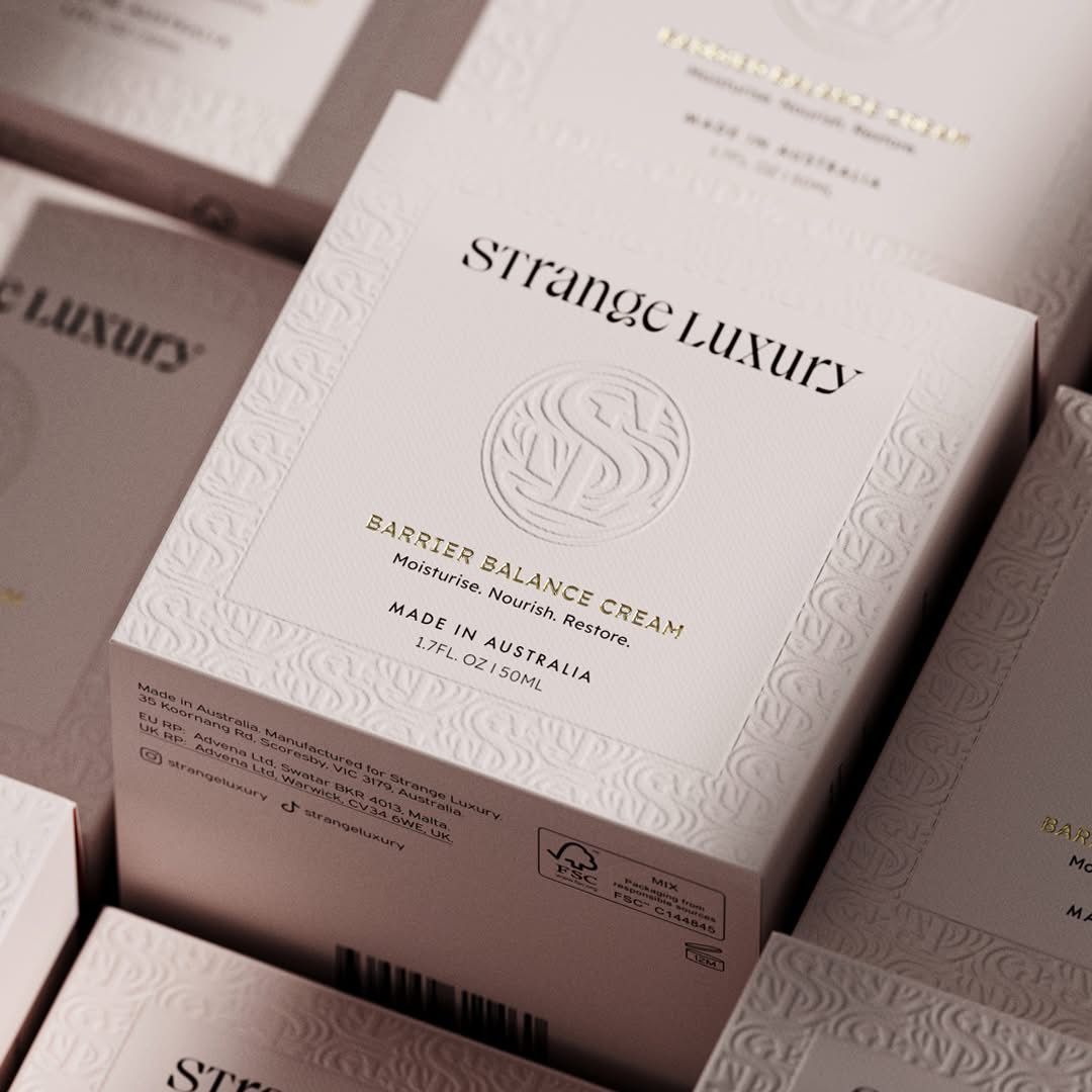 Embossed packaging box