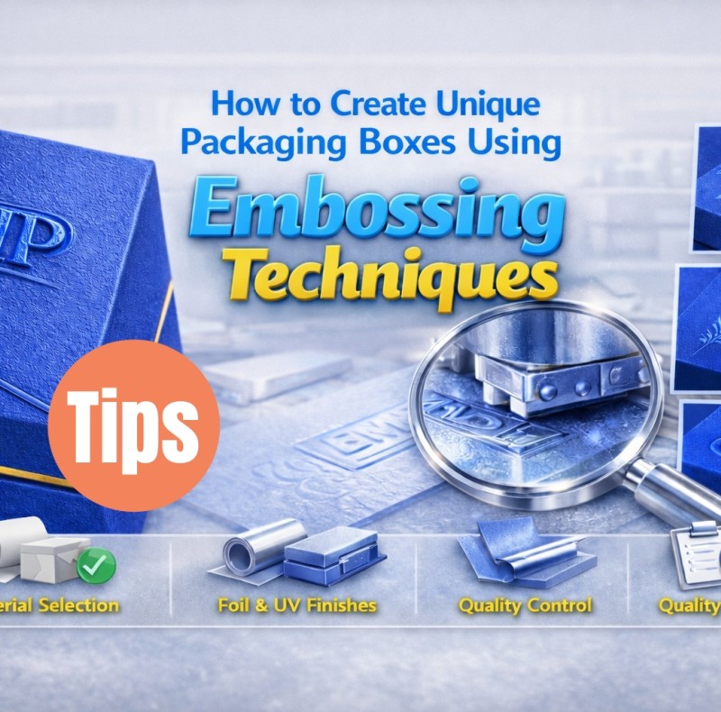 How to Create Unique Packaging Boxes Using Embossing Techniques