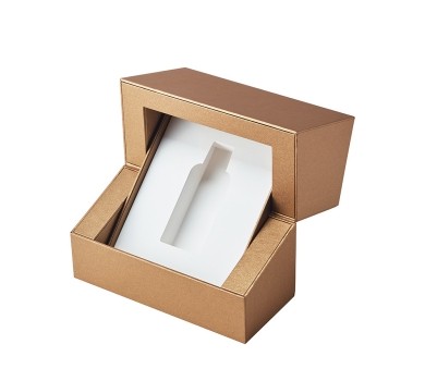 Oversized luxury box versus right-sized rigid box with paperboard insert
