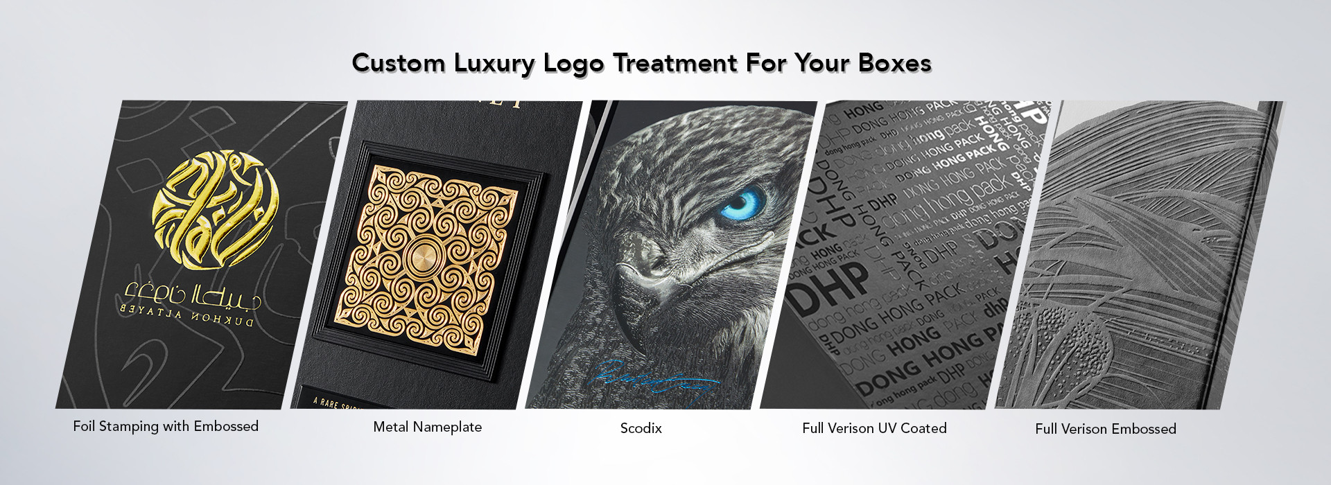 custom luxury logo treatment for your boxes