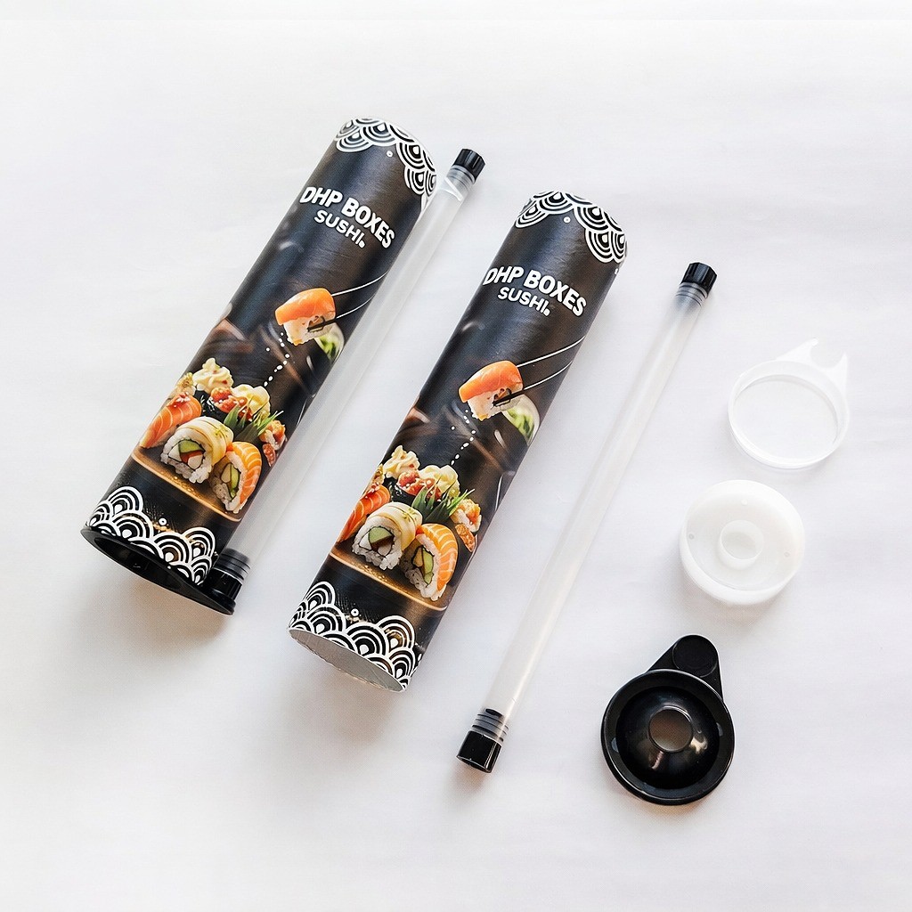 sushi push up tube packaging Box
