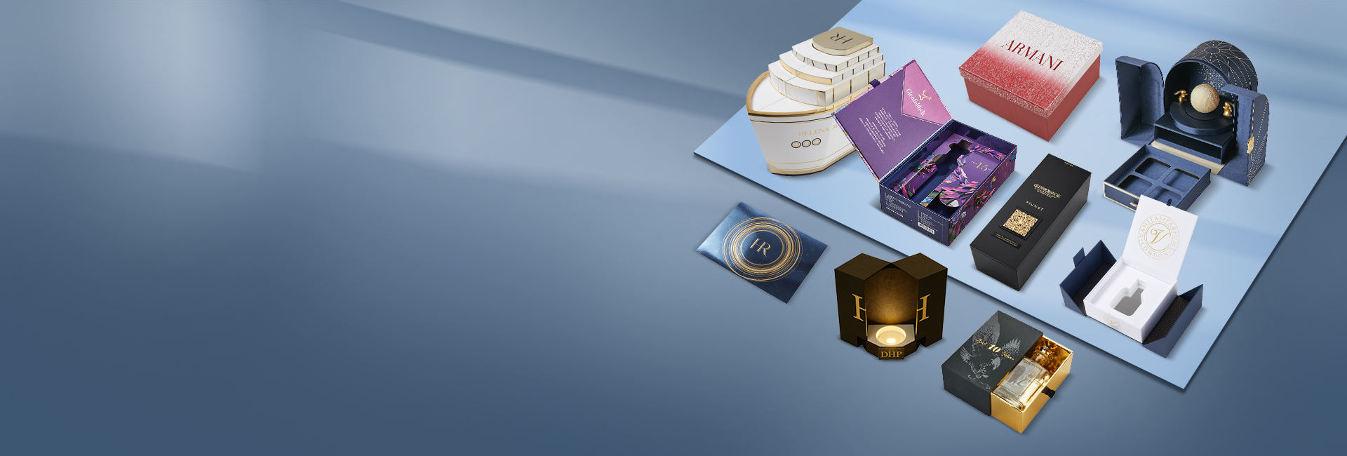 luxury packaging box banner