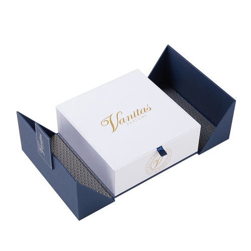 Custom Luxury Double-Door Boxes | High End Perfume Box with Custom Inserts for Fragrance Brands