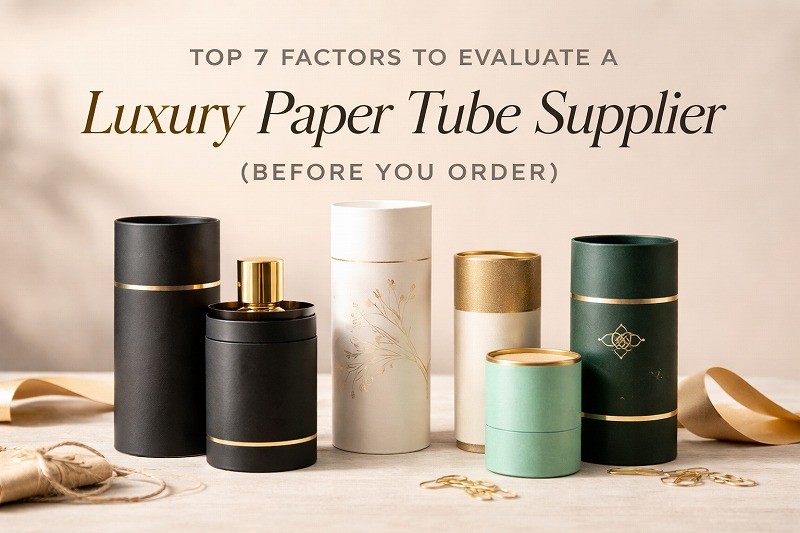 Top 7 Factors to Evaluate a Luxury Paper Tube Supplier (Before You Order)