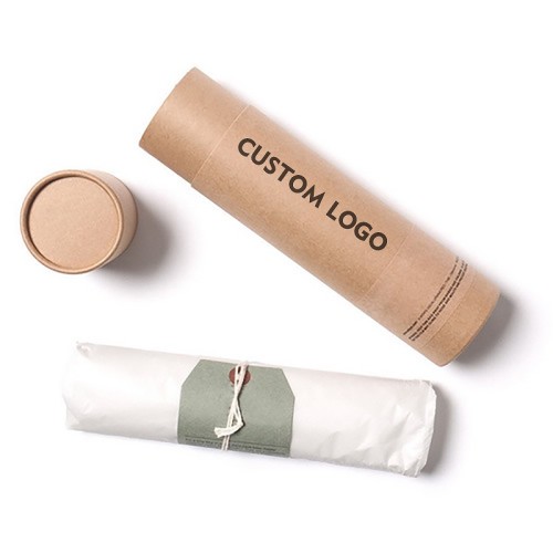 Custom Eco Friendly Window Paper Tube | Paper Round Box | T Shirt Clothing Brand