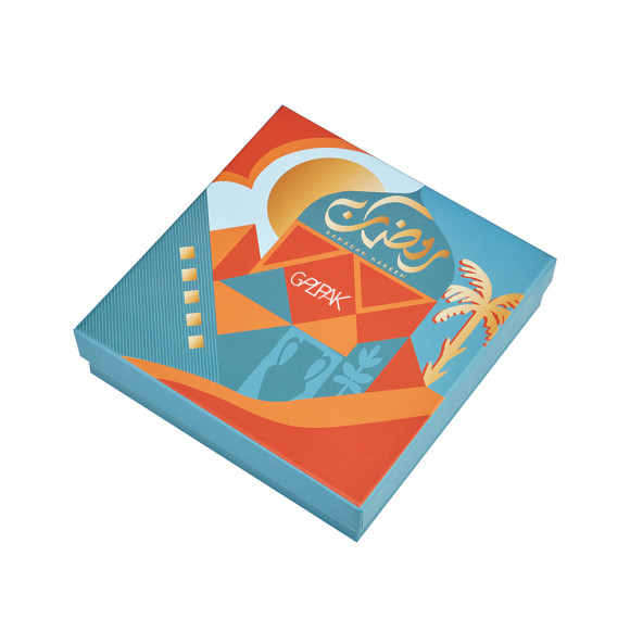 Customizable Logo Chocolate Box with Paper Insert | Premium Rigid Gift Packaging for Valentines Day