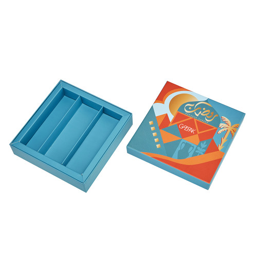 Customizable Logo Chocolate Box with Paper Insert | Premium Rigid Gift Packaging for Valentines Day