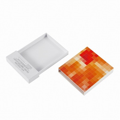 Luxury Drawer Cosmetic Box with Silver Foil Logo CMYK Printed Skincare Packaging