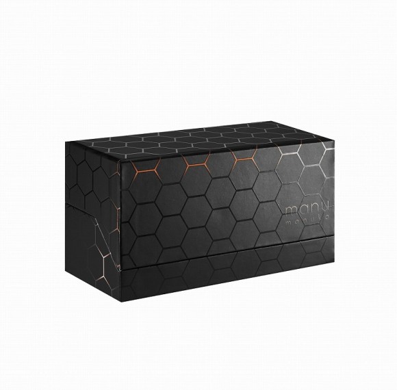Luxury Honey packaging box: Flip-top box with Full-page UV printing