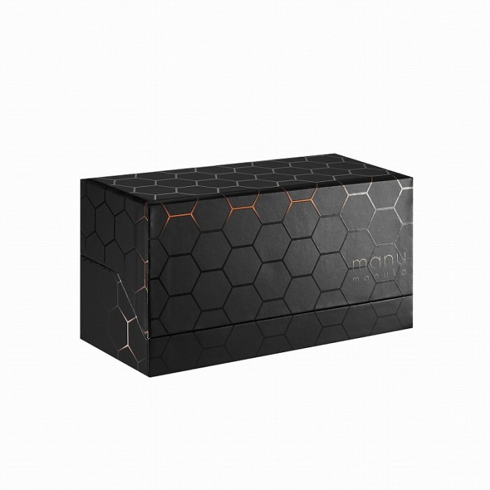 Luxury Honey packaging box: Flip-top box with Full-page UV printing