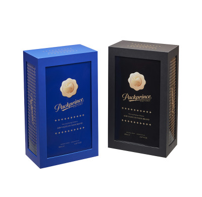 Custom Sliding Wine Box with Paper Insert | DHP Boxes | Luxurious Wine Box Manufacture