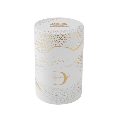 Custom Packaging Boxes | Rigid Paper Tube Candle Boxes | Eco-friendly Material with Gold Foil Stamping Design