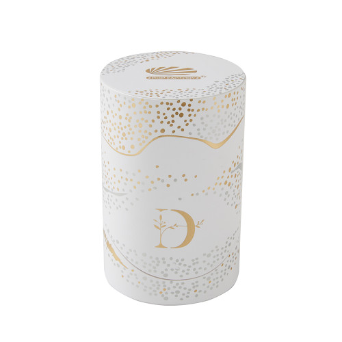 Custom Packaging Boxes | Rigid Paper Tube Candle Boxes | Eco-friendly Material with Gold Foil Stamping Design